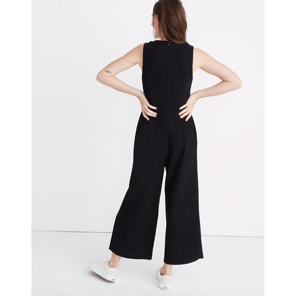 NEW Madewell Texture & Thread Wide-Leg Jumpsuit - Picture 3 of 8